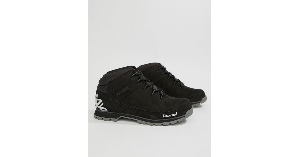 Timberland Euro Sprint Reflective Hiker Boots In Black for Men | Lyst