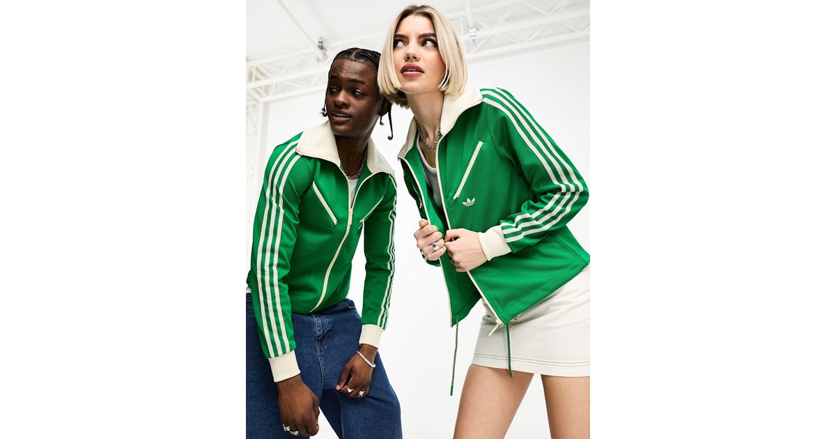 adidas Originals Women's Adicolor 70s Montreal Iconic Tracksuit Bottoms  Green