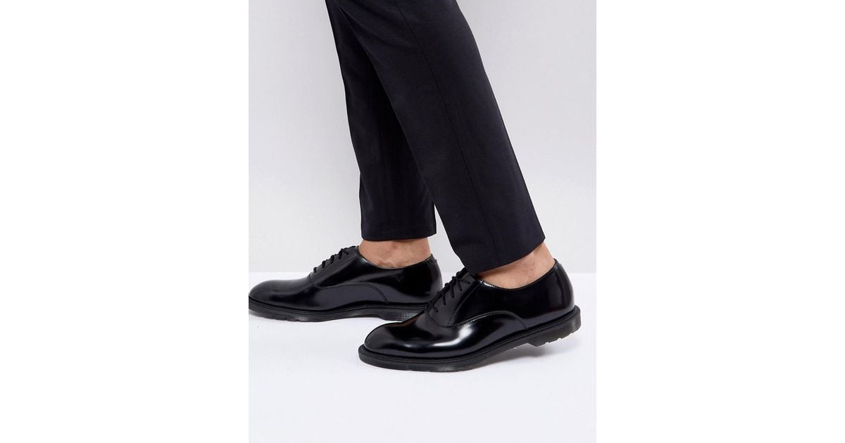dr martens henley oxford shoes in black