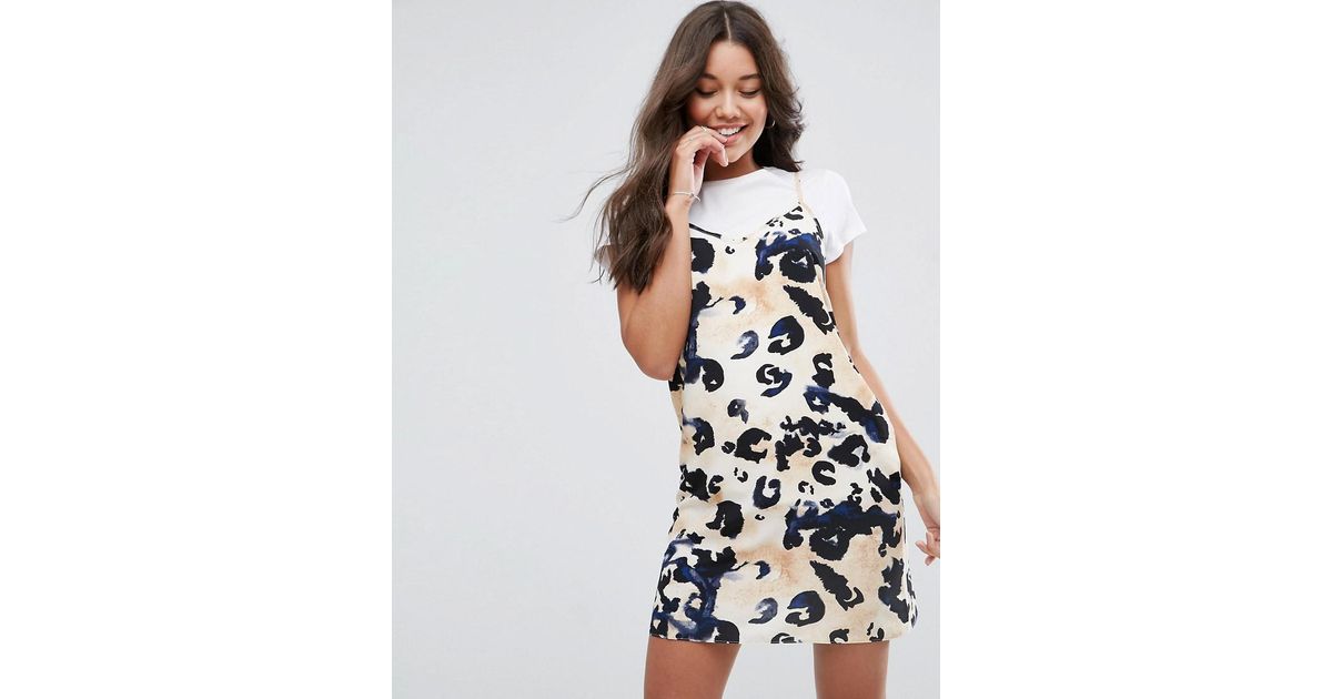 animal print cami dress