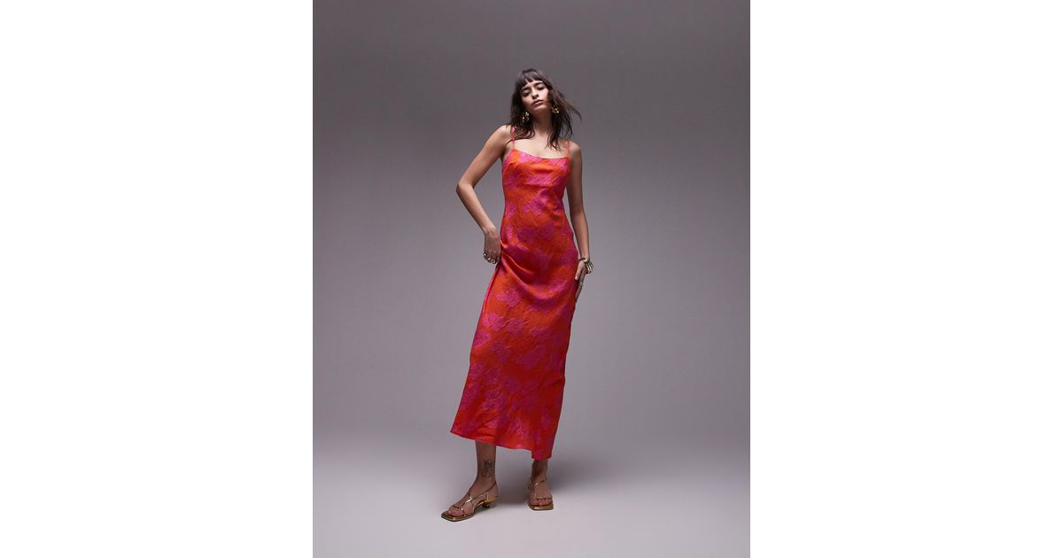 topshop snake jacquard midi dress Snake 2025 Topshop Red Jacquard Dress Shop Topshop Snake Jacquard Midi Dress  Cheap Sale