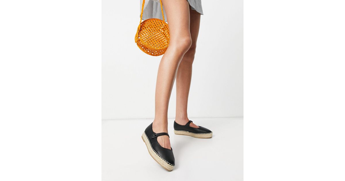 ASOS Jane Mary-jane Espadrilles in Black | Lyst