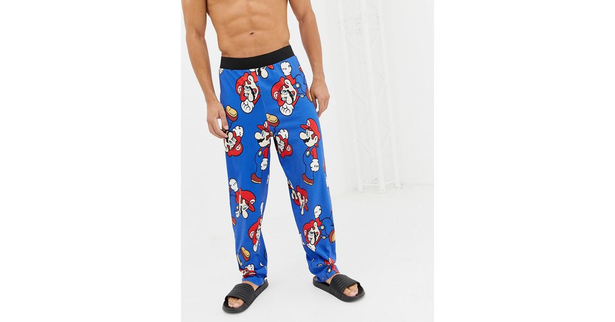 ASOS Cotton Straight Leg Pyjama Bottoms 