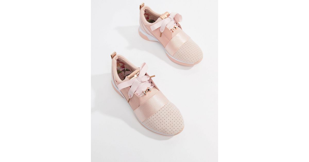 ted baker pink suede trainers