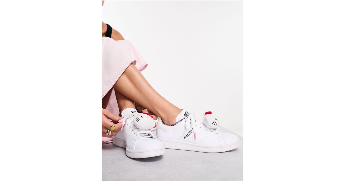 Adidas Originals Stan Smith X Hello Kitty Sneakers In White
