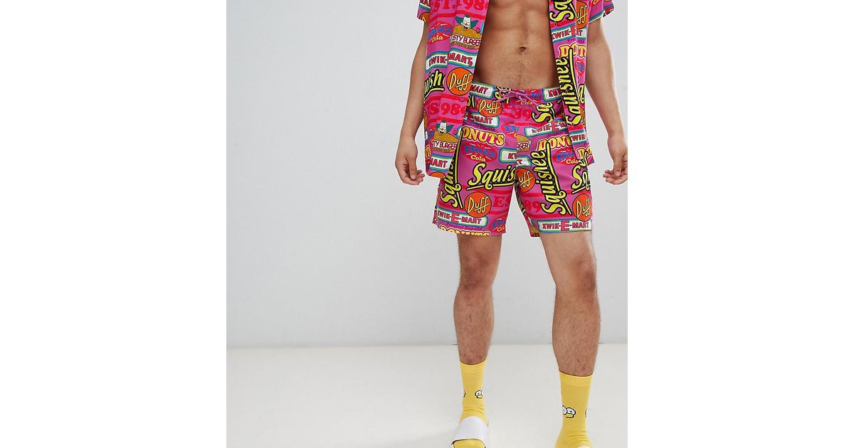 simpsons swim trunks