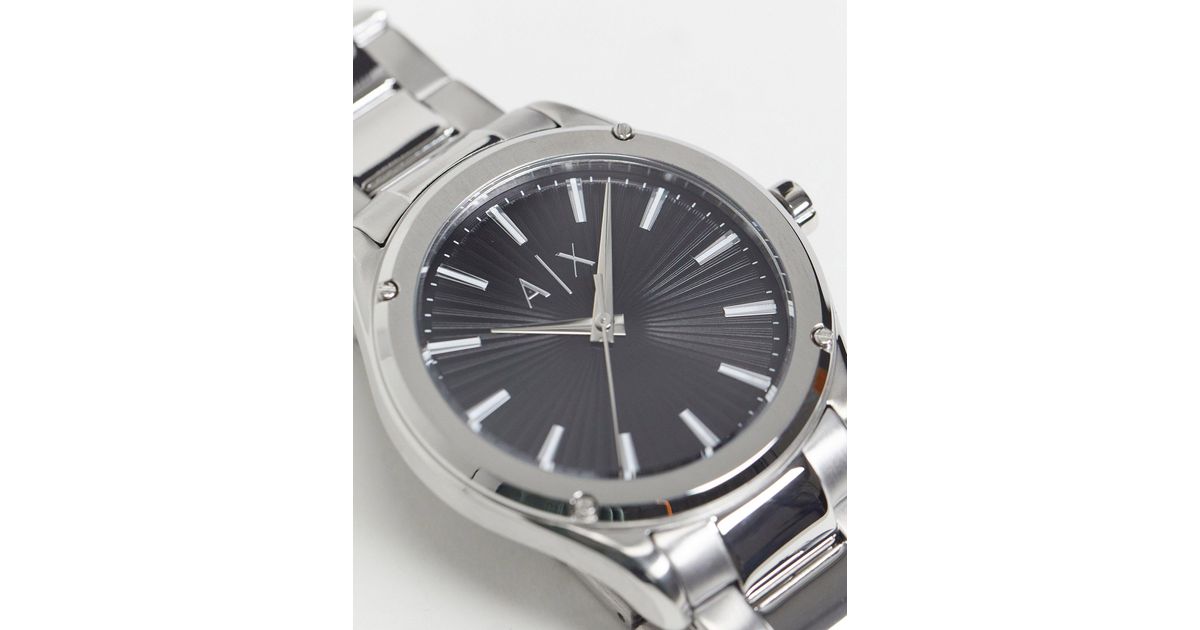Armani Exchange Fitz Bracelet Watch With Black Dial Ax2800 in Silver  (Metallic) for Men | Lyst Canada