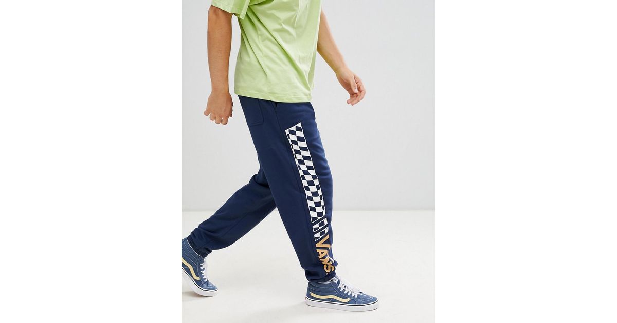 Pantalon de jogging avec jambes damier Vans pour homme en coloris