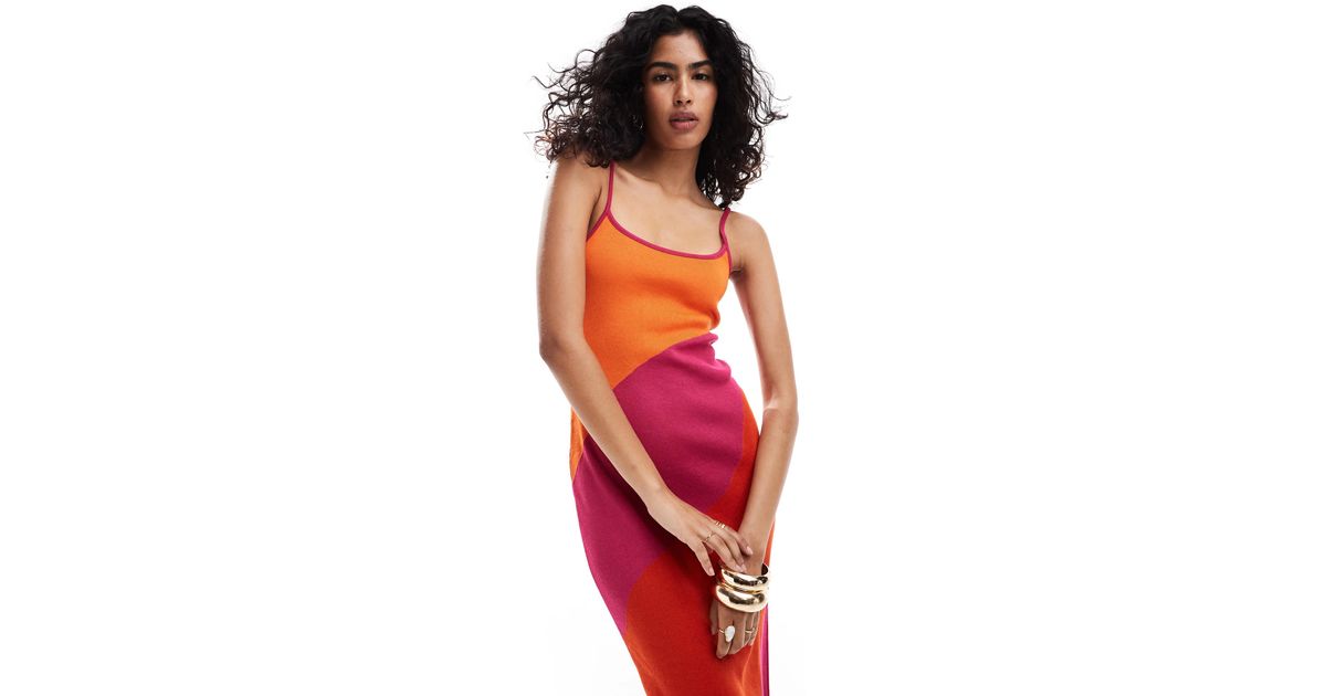 mango stripe knit dress Long striped knitted dress
