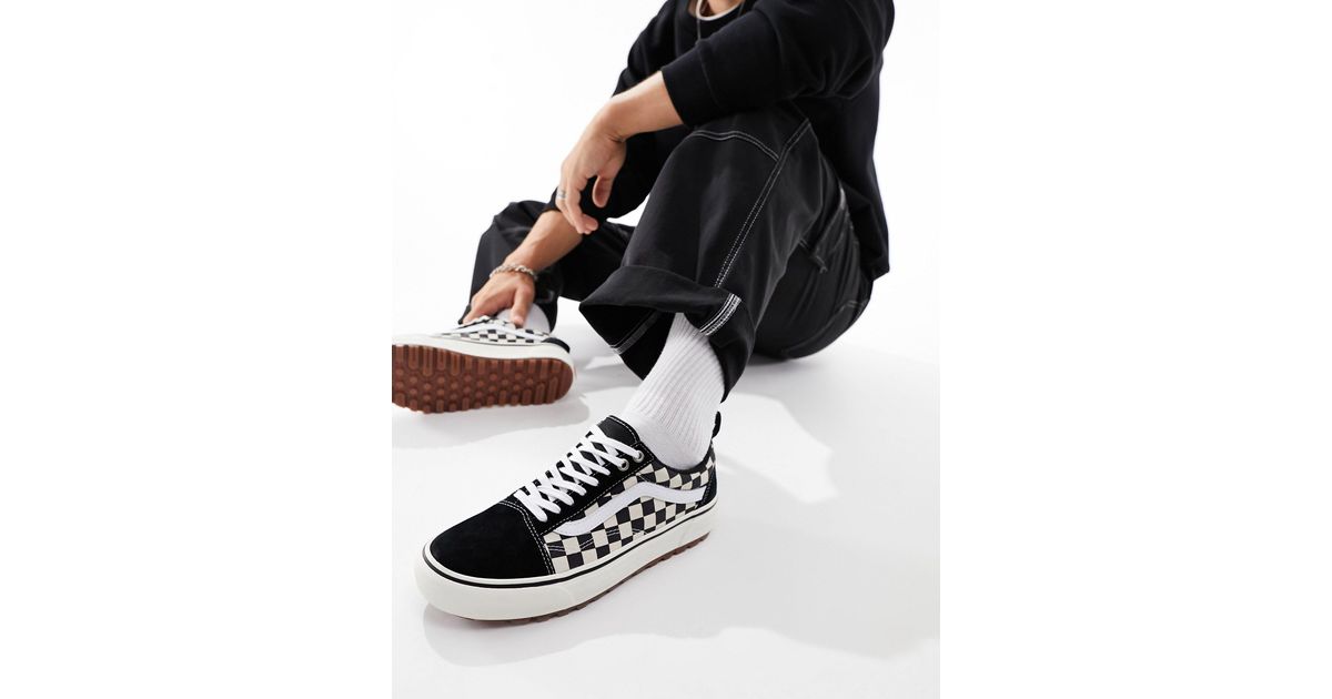 Old skool mte-1 outdoor - sneakers con motivo a scacchi da Uomo di Vans in  Nero | Lyst