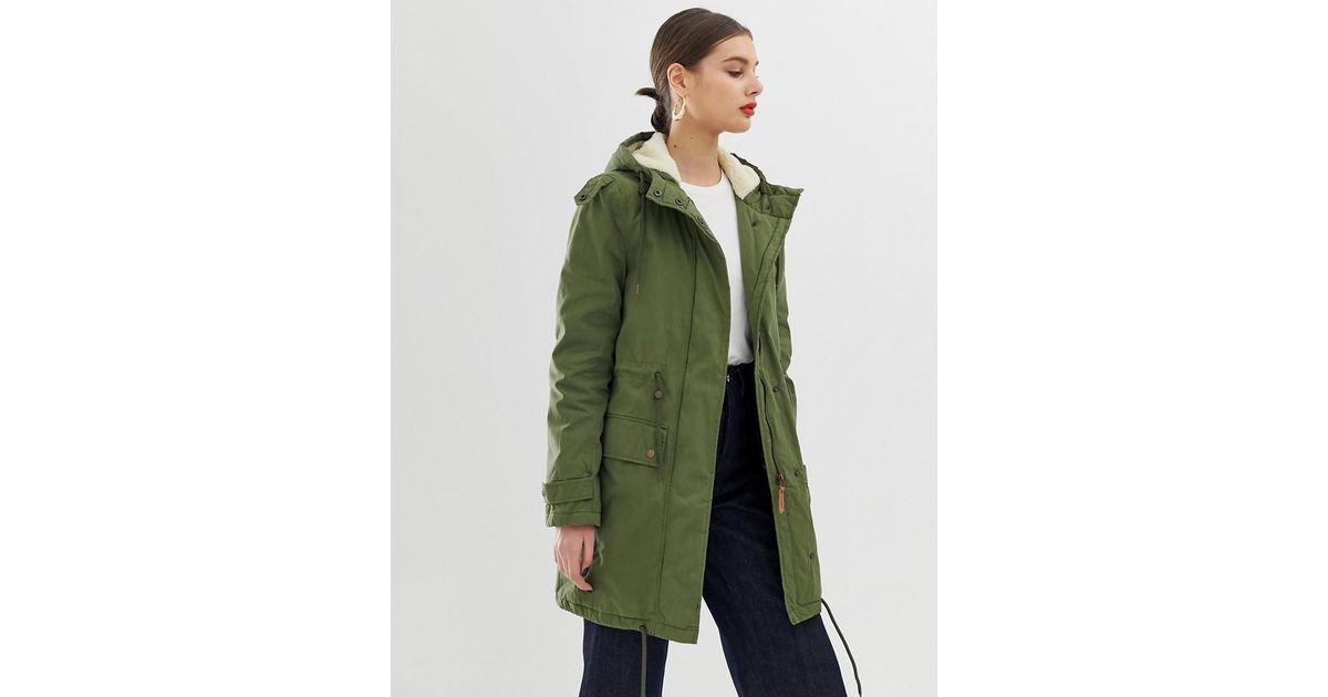 lined parka coat