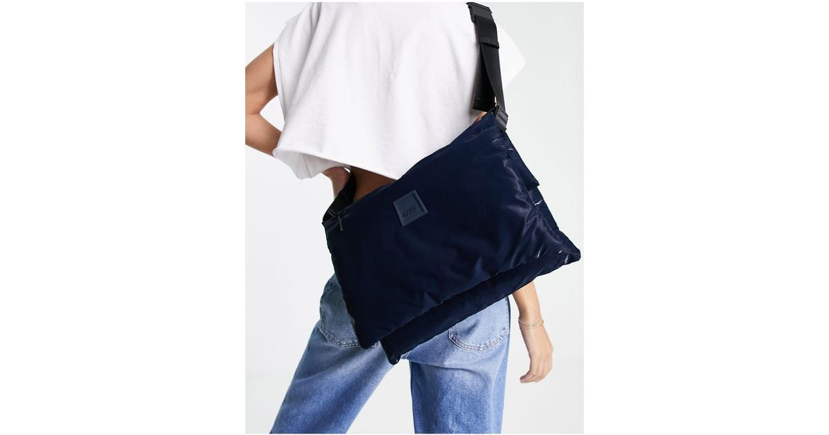 Rains Loop Waterproof Puffer Crossbody Bag in Blue Lyst UK