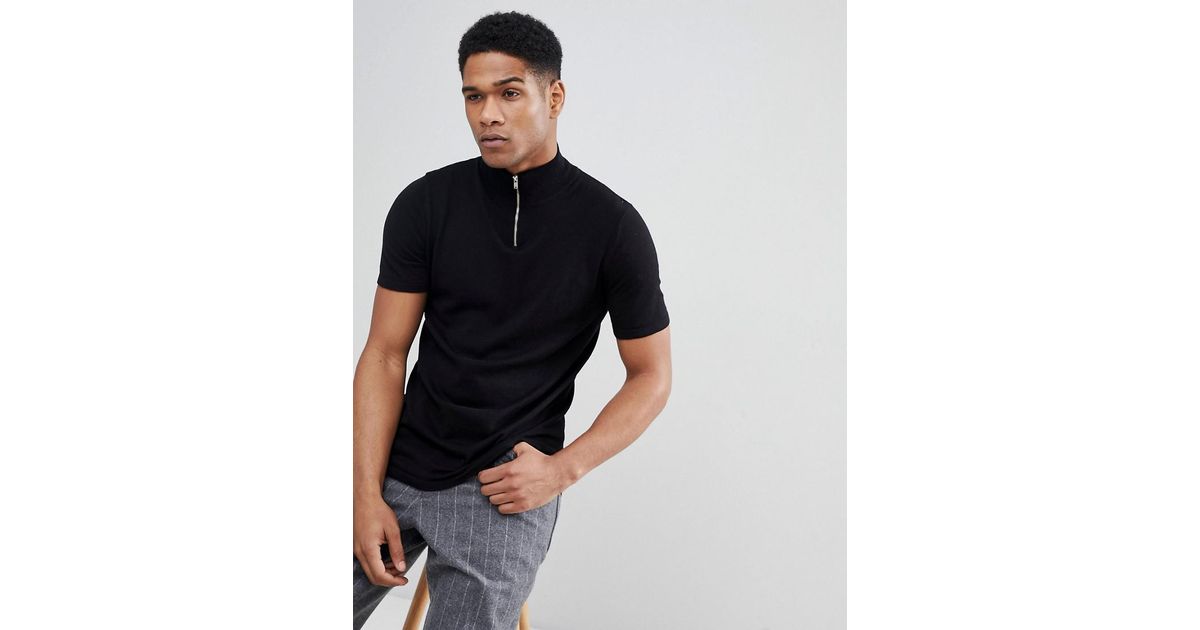 polo neck half sleeve t shirt