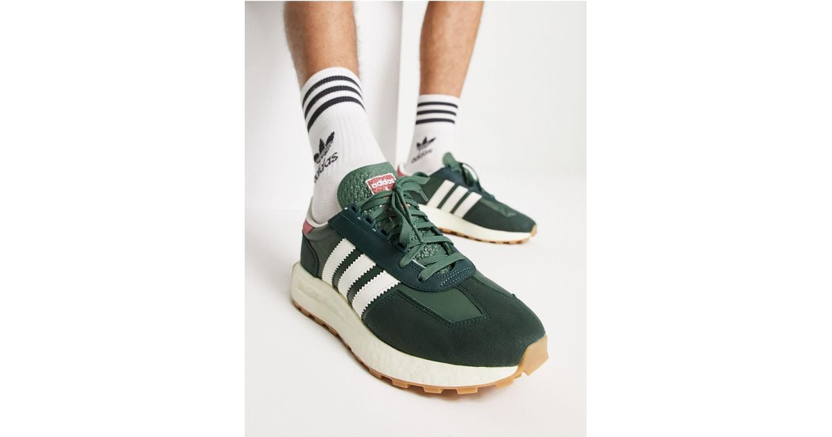 adidas Originals Retropy E5 Trainers in Green for Men | Lyst