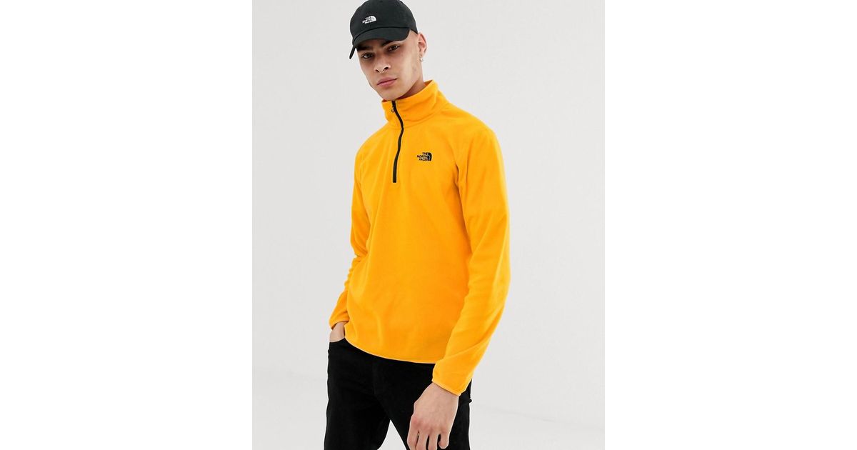 the north face yellow fleece