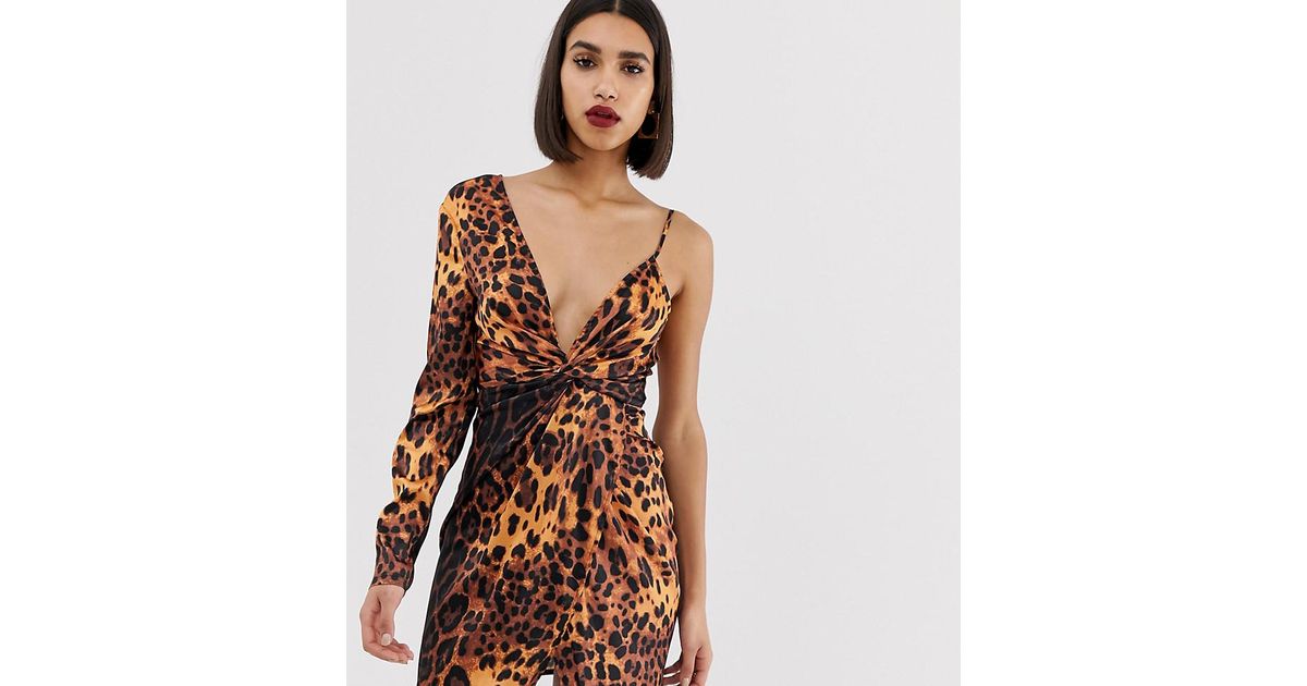 pretty little thing asymmetric dress