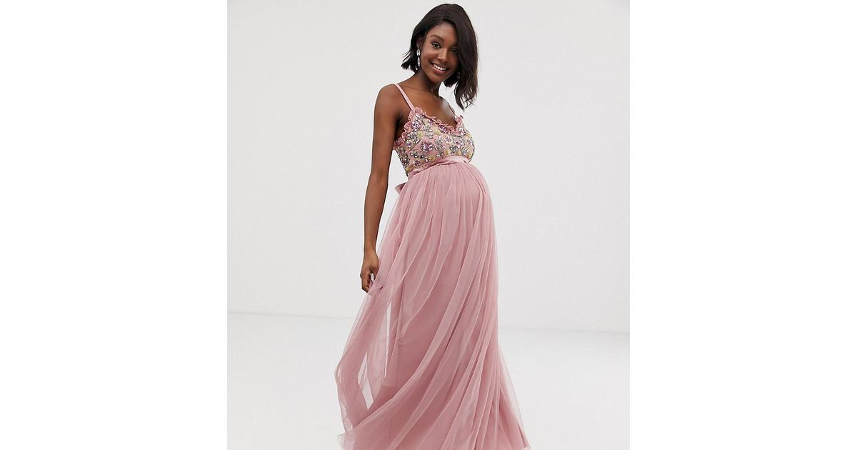 maya cami strap maxi dress