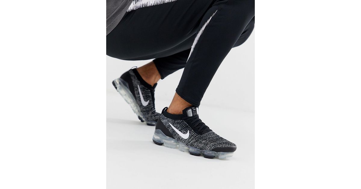 Nike Vapormax Flyknit 3.0 Oreo Trainers in Grey for Men | Lyst Australia