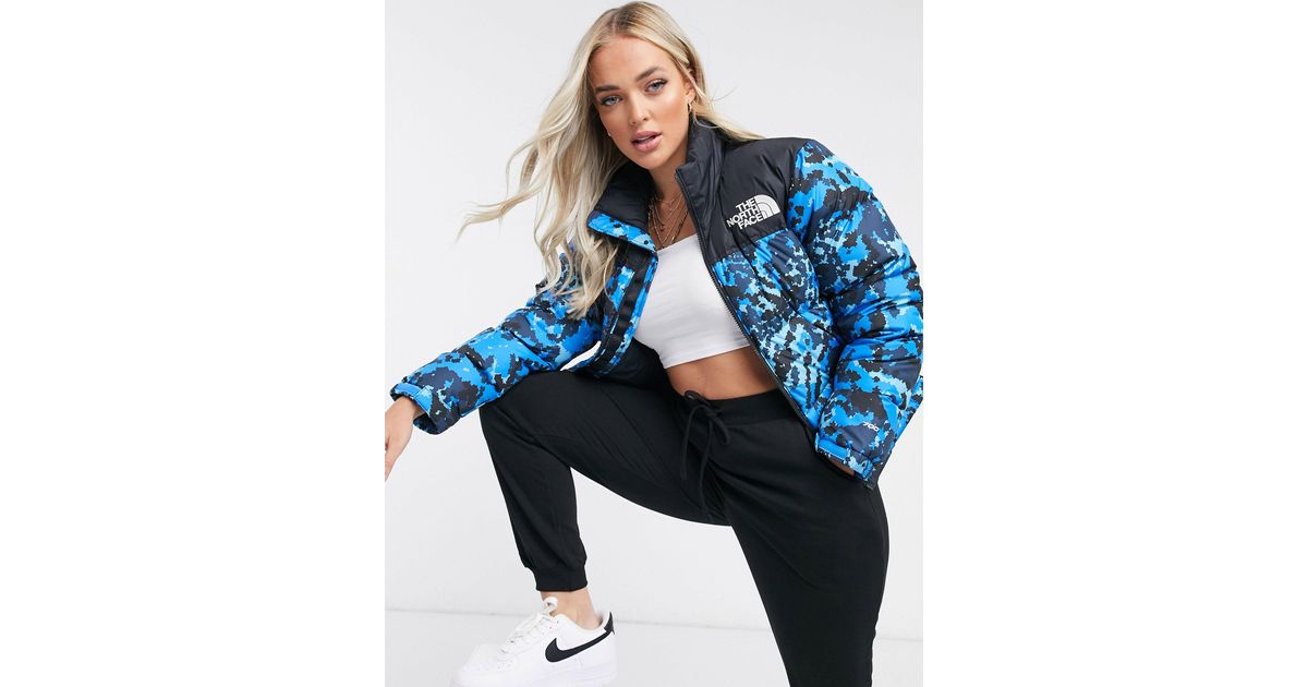 1996 Retro Nuptse - Veste - Bleu camouflage The North Face en coloris