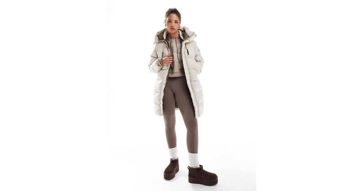 Tommy Jeans Alaska grid puffer jacket in black