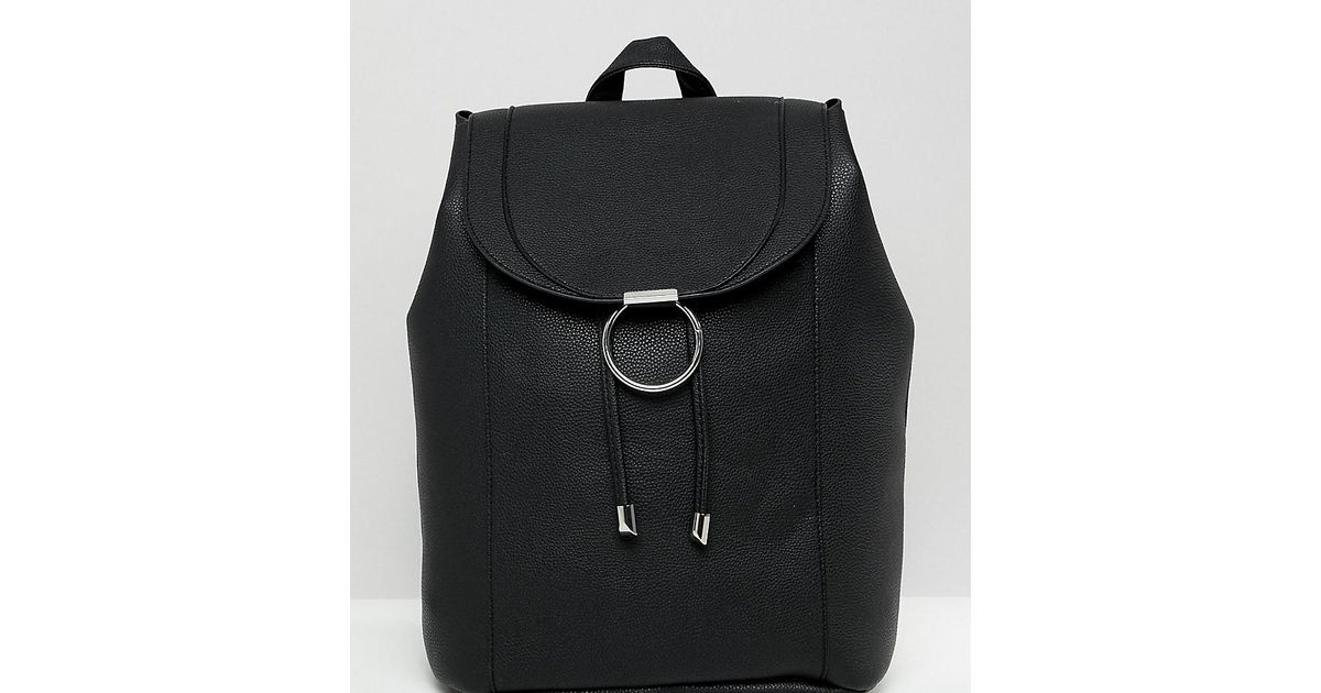 new look black rucksack