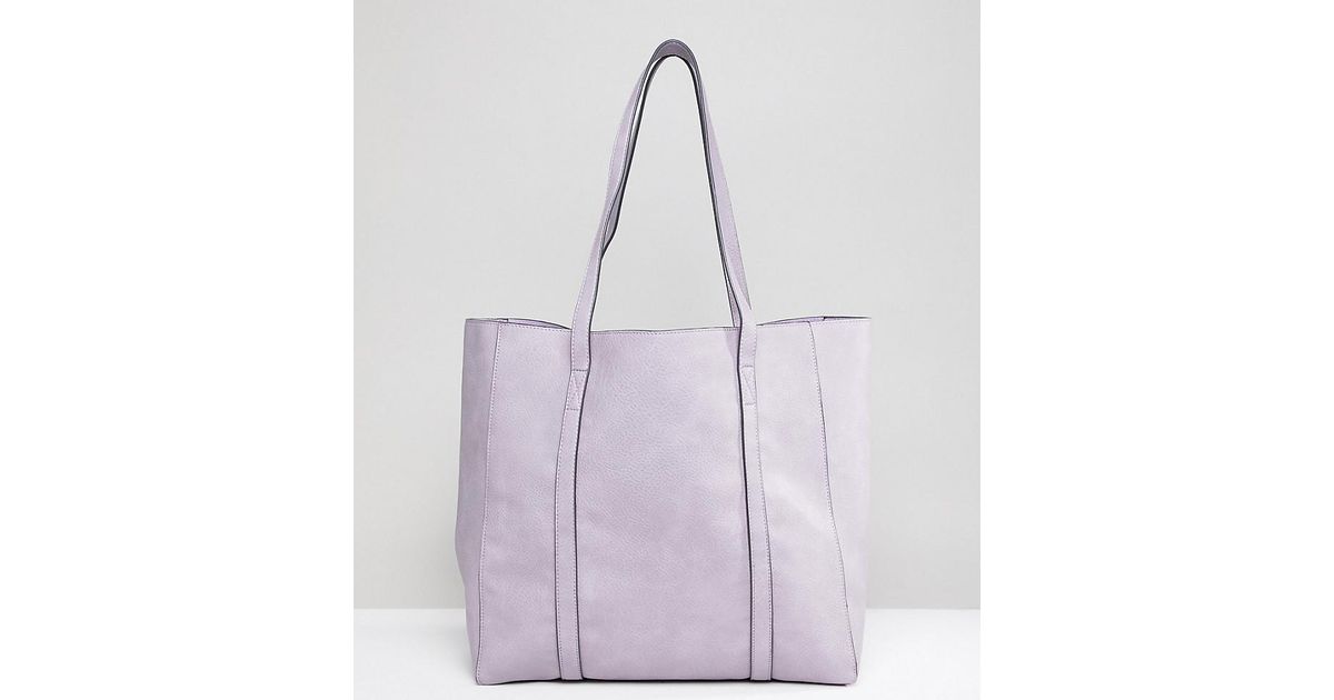 lilac tote bag