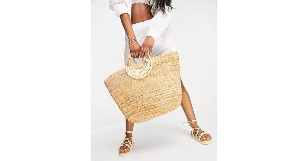 Dames Rieten Tas Strandtas Draagtassen Stro Crossbodytas Tas Met Bovengreep Strozak Dagelijks Buiten Effen Kleur Kameel Beige