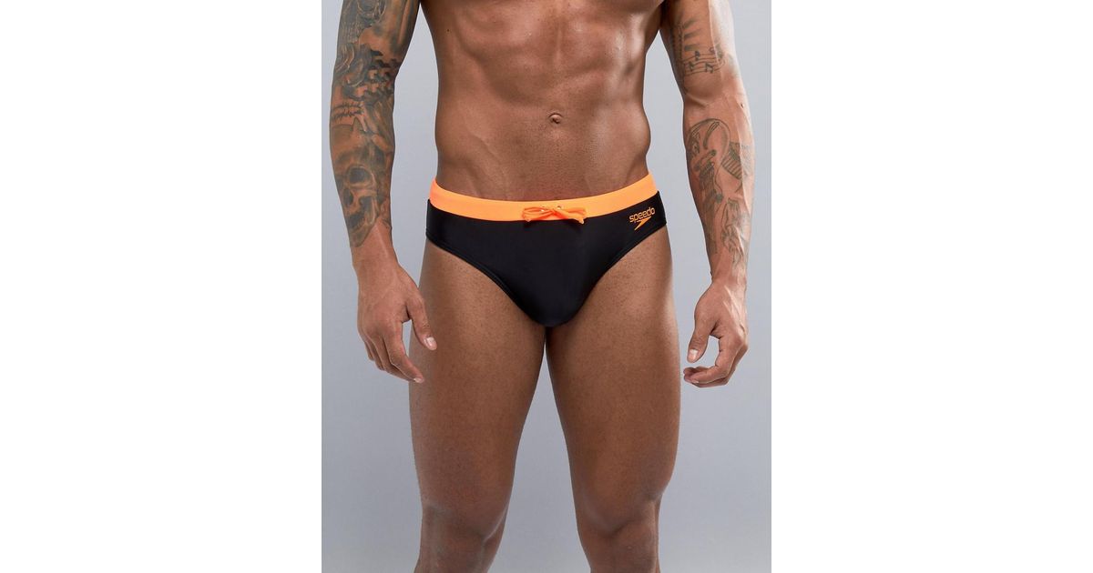 speedo contrast 7cm swim briefs