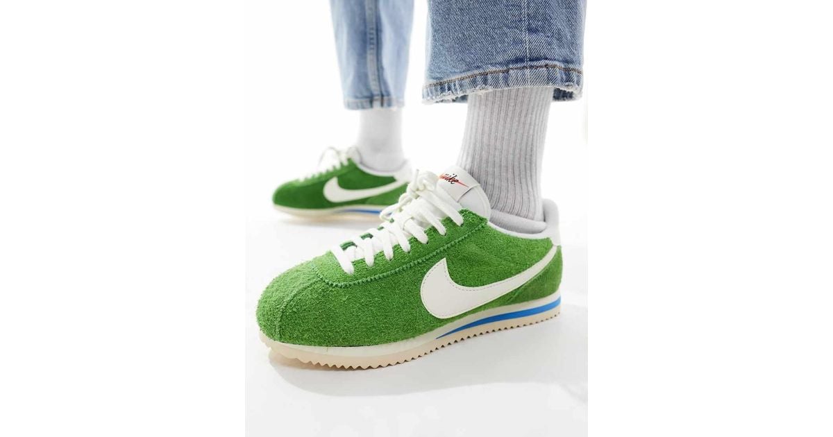 nike green suede shoes