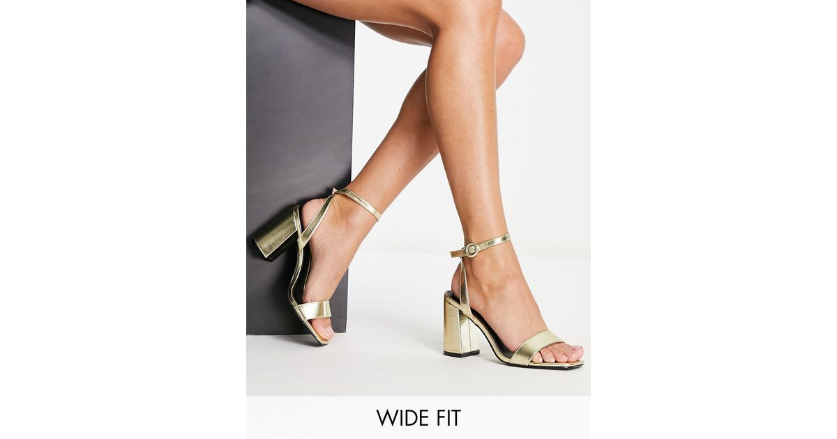 raid wink black square toe block heeled sandals