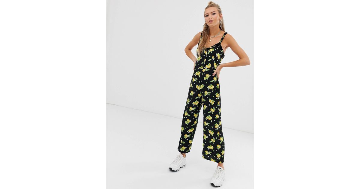 fruit print jumpsuit