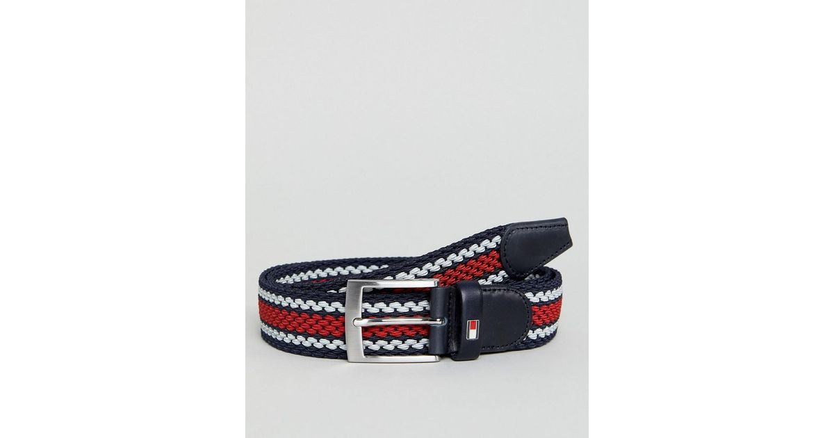 tommy hilfiger striped belt