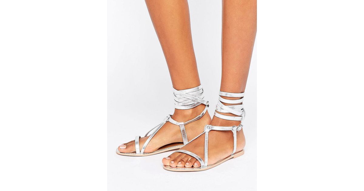 boohoo lace up sandals