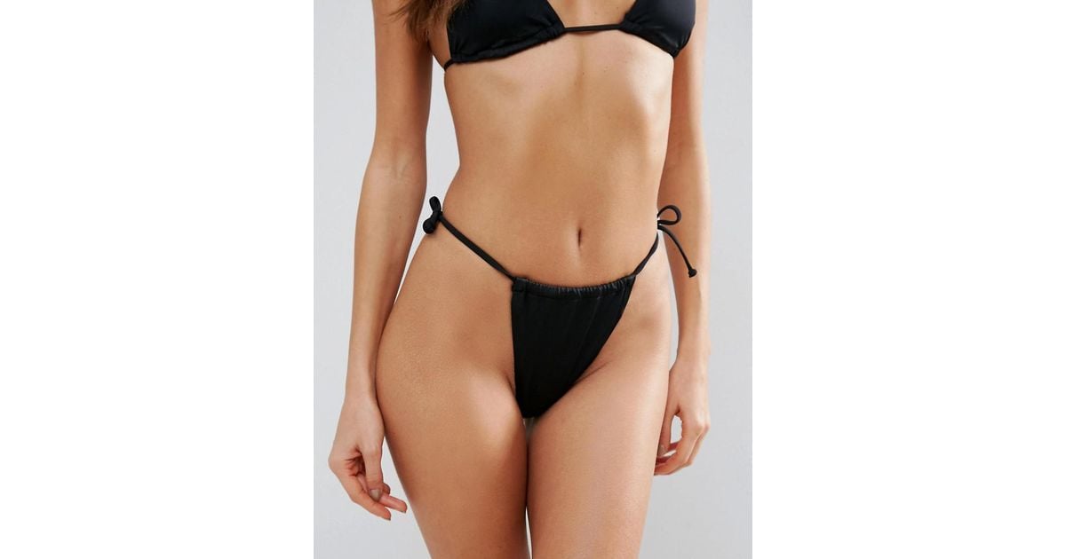 high leg string bikini