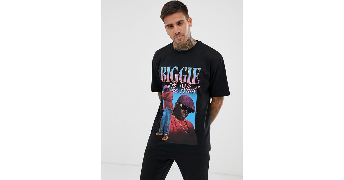 Pull&Bear Biggie T-shirt In Black for Men | Lyst