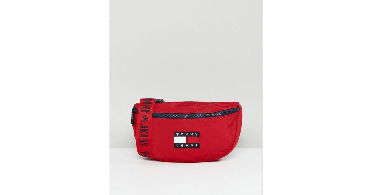 red tommy hilfiger bag