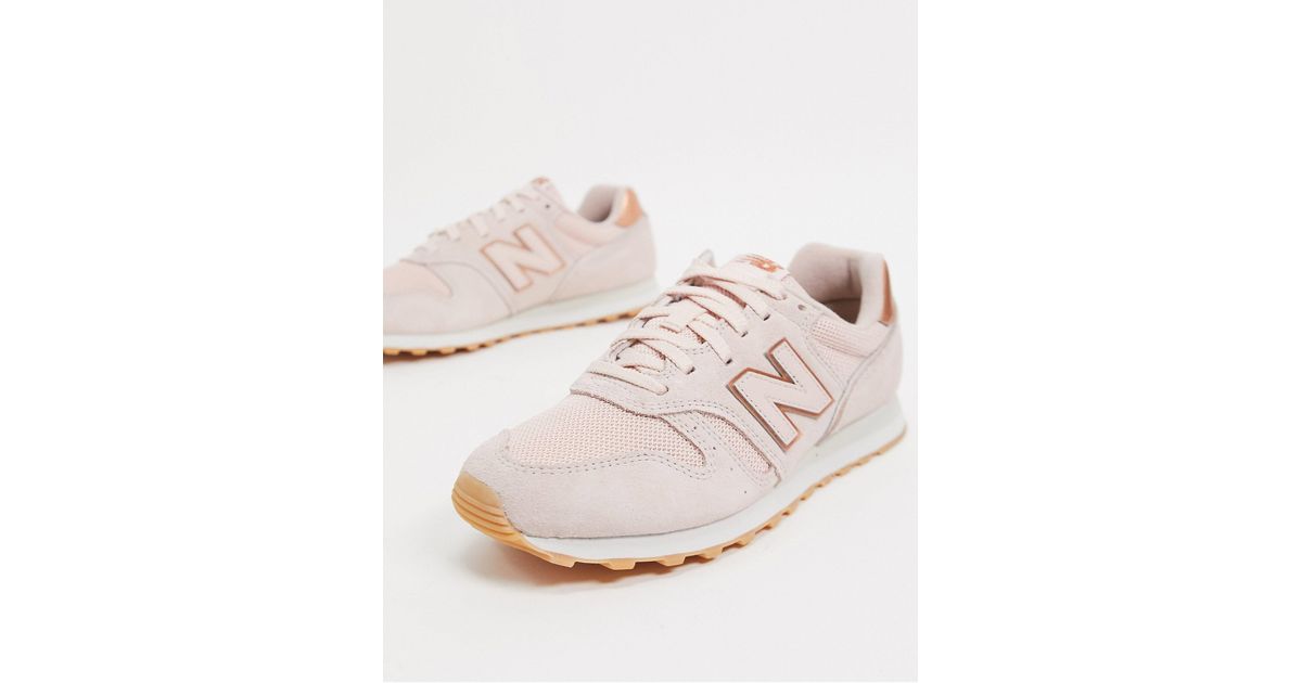 Contable Playa Derrotado New Balance 373 Womens Pink / Rose Gold Trainers | Lyst