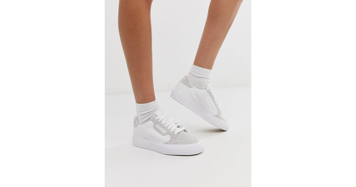 adidas gazelle silver green womens Adidas Originals Continental Vulc Shoes main image 1