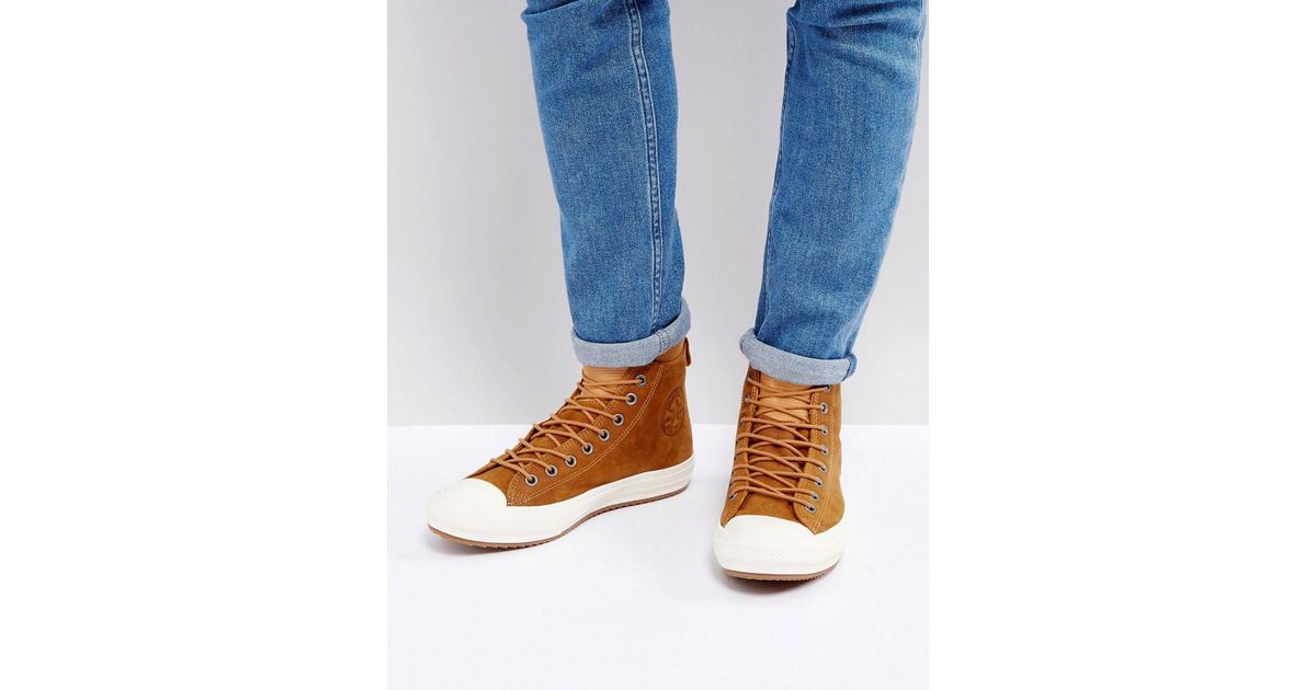 tan converse boots