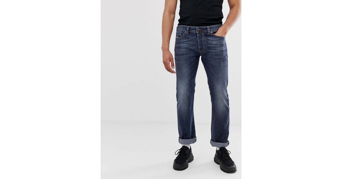 DIESEL Safado - Rechte Jeans in het Grijs voor heren | Lyst NL