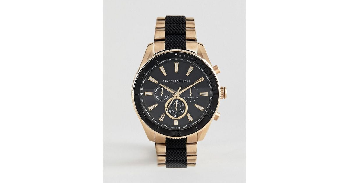 Armani Exchange Ax1814 Chronograph Bracelet Watch in Gold (Metallic) for  Men | Lyst Australia