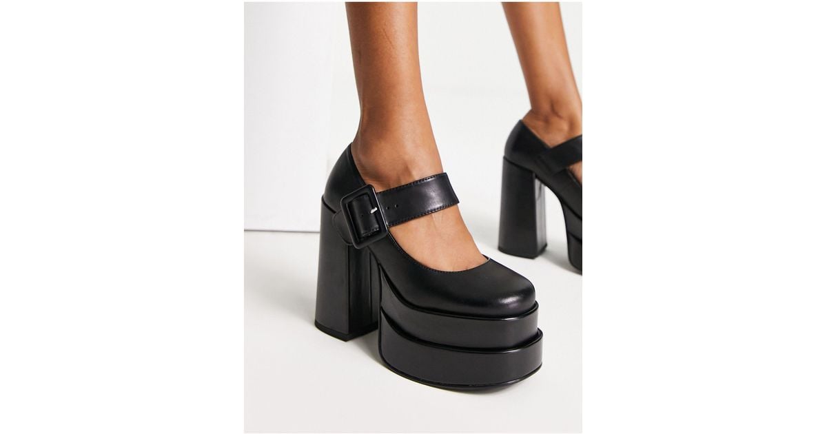 Steve Madden Carly Mary Jane Platforms in Black Lyst UK