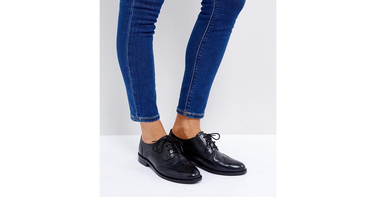 asos leather brogues