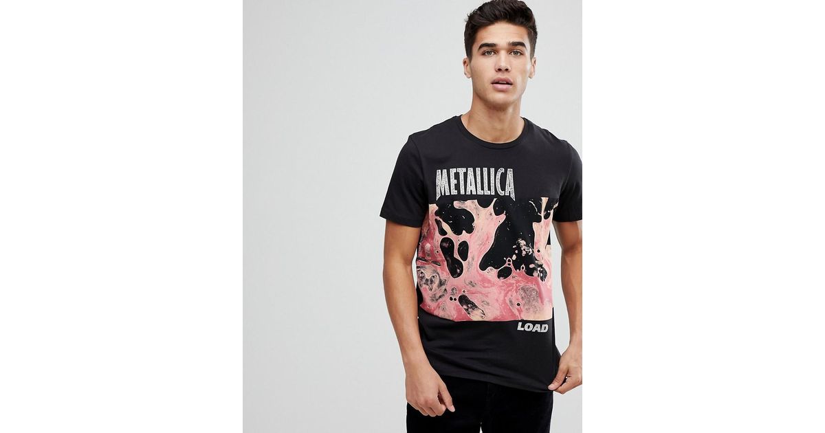 Jack & Jones Denim Originals T-shirt With Metallica Graphic in Blue for Men  - Lyst