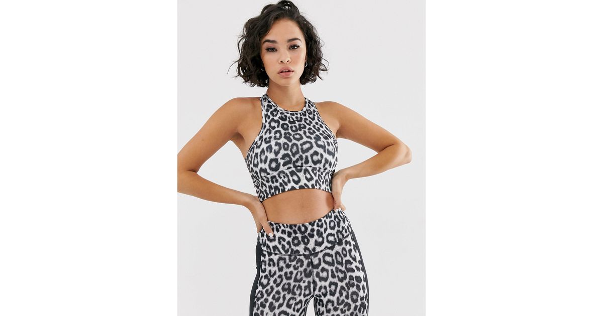 nike everything leopard bra