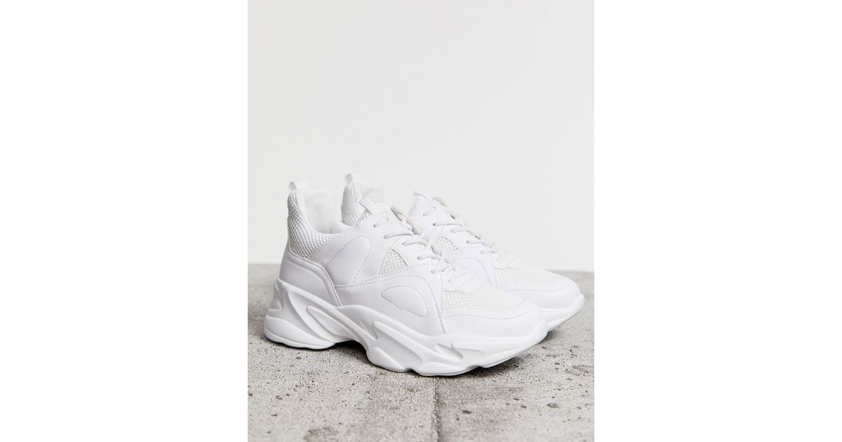 Steve Madden Movement White Chunky Sneakers Lyst Canada