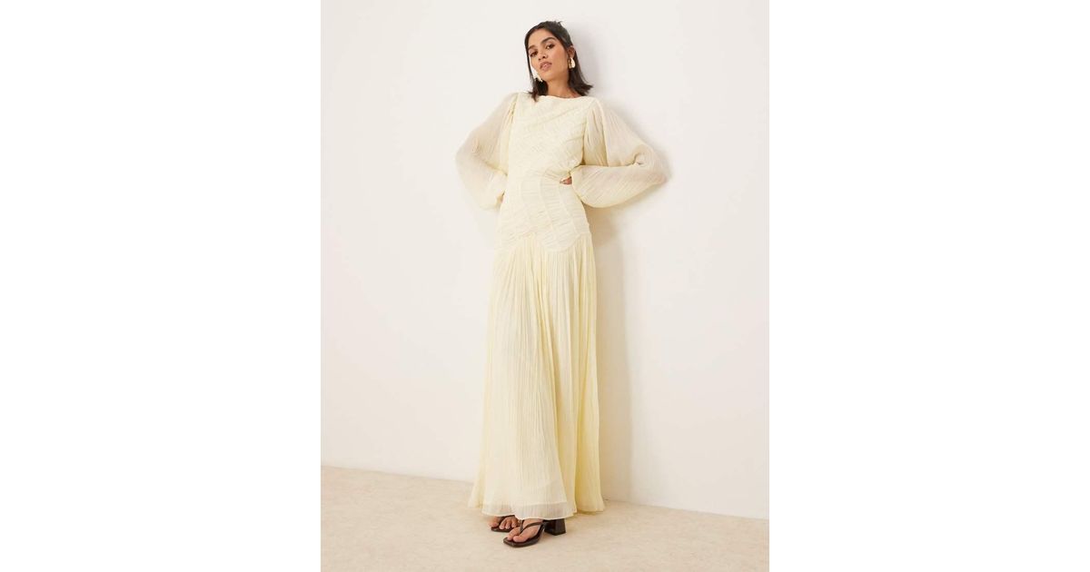 Maxi Dress Crinkle(Lemon)