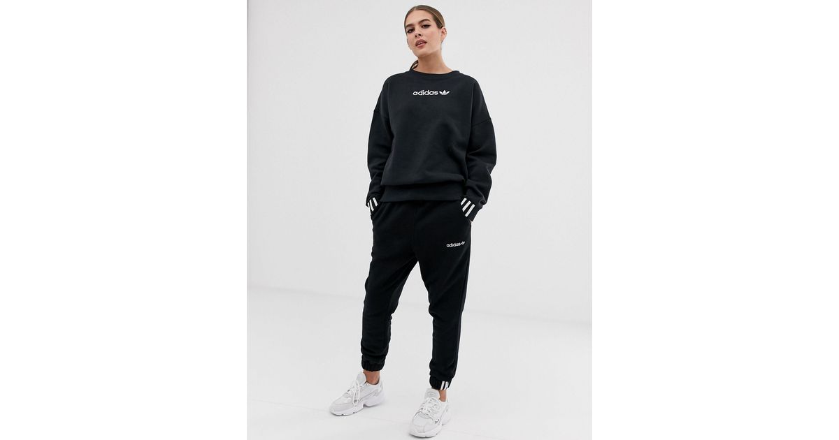 adidas originals coeeze sweat pant in black