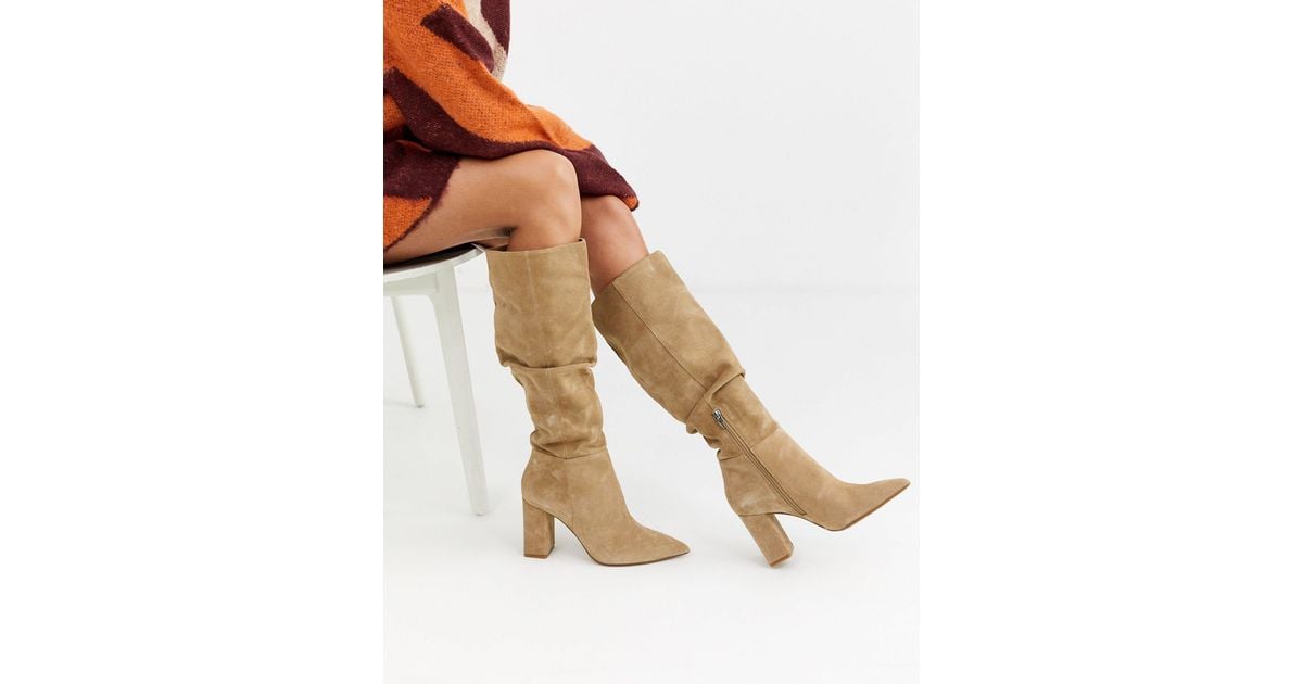 bershka knee high boots