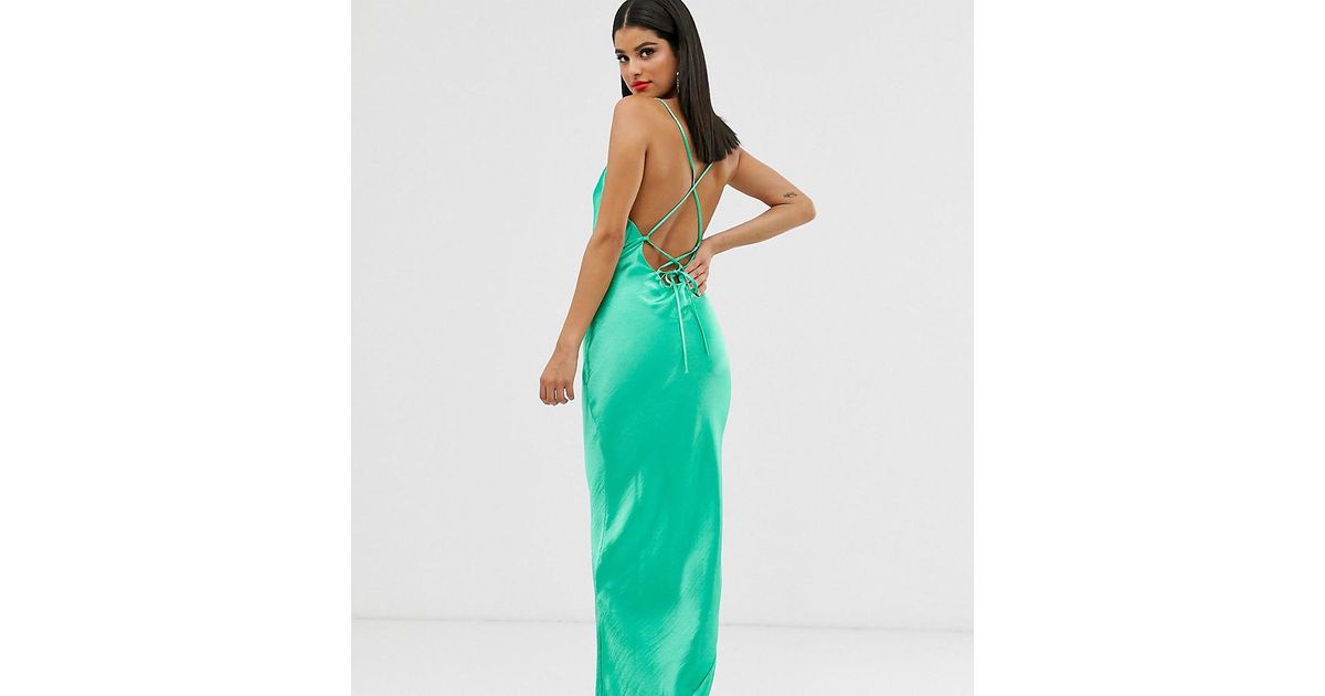 asos design cami maxi slip dress